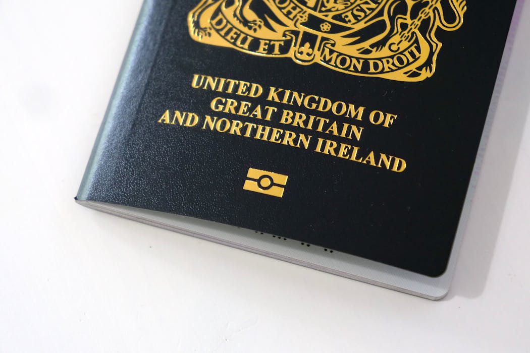 Black and gold passport